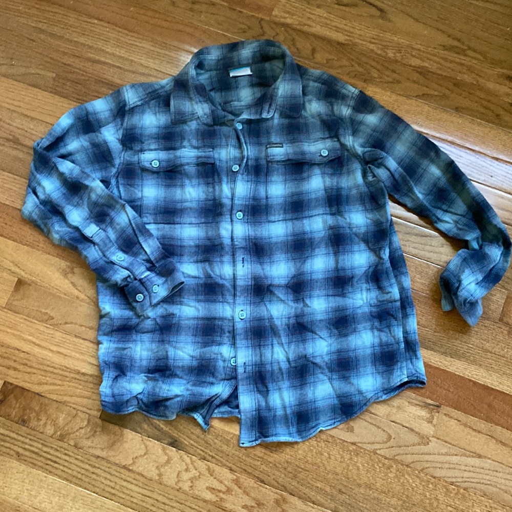 Men’s Columbia Blue Plaid Shirt